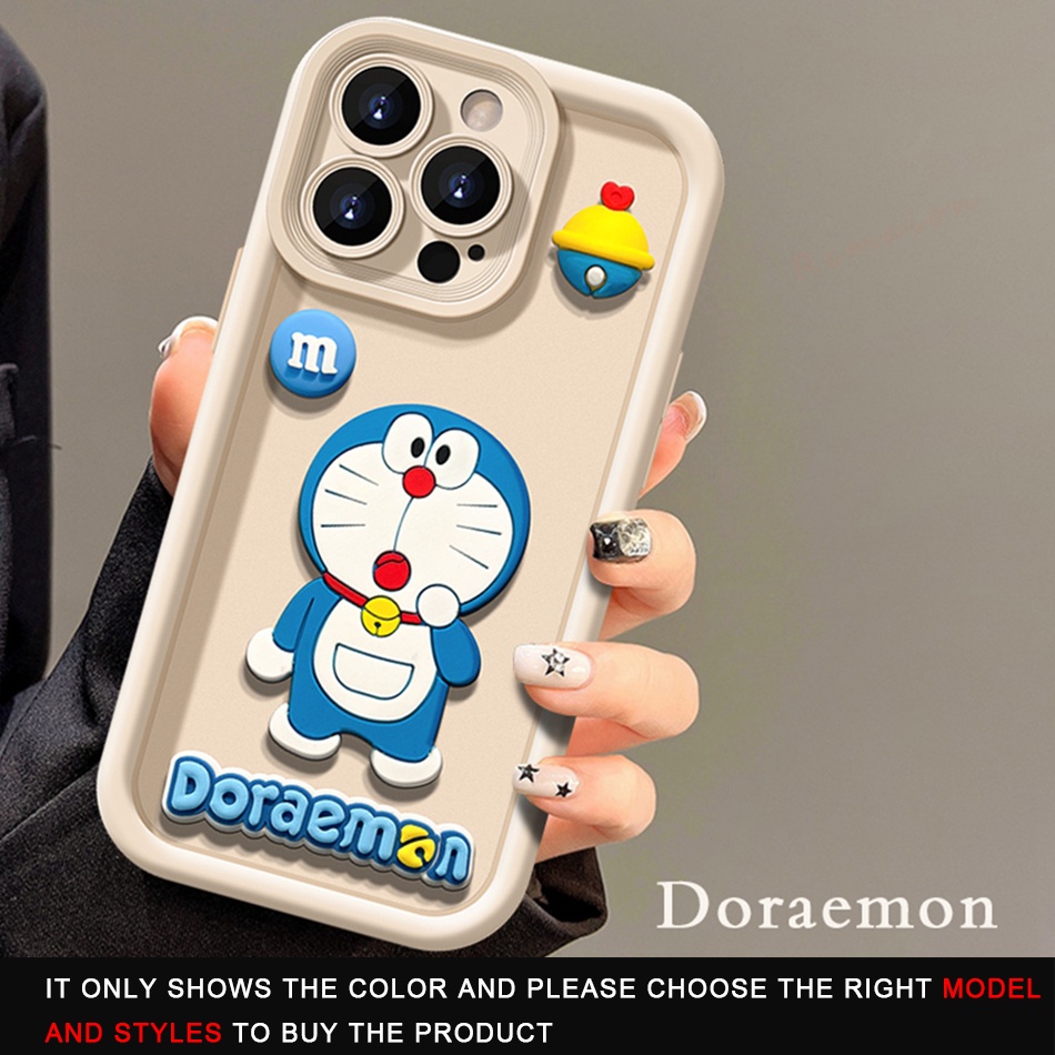 Ôp Điện Thoại Silicon Dẻo Hình Doremon 3d Cho iphone 11 12 13 14 15 pro max plus 11pro 13pro x xr Xsmax 7 8 plus se 2020 2022 Ốp