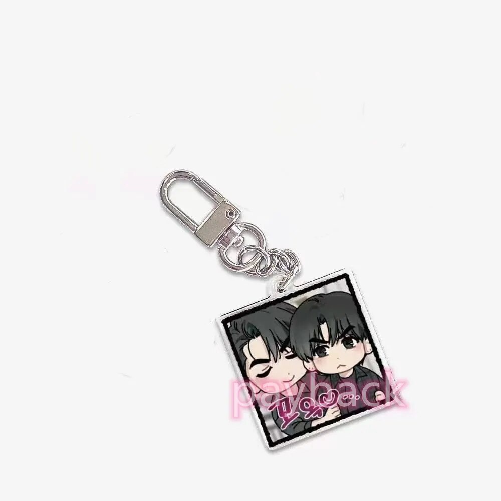 Móc khóa Payback Anime Korea BL Báo Thù Dammy Yoo Han Yoon Jay 200won Phụ kiện trang trí túi xách Balo