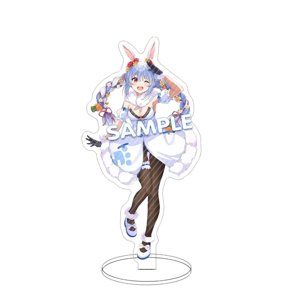 Mô hình Standee Hololive Vtuber Usada Pekora Uruha Rushia 2 Phụ kiện trang trí để bàn góc học tập