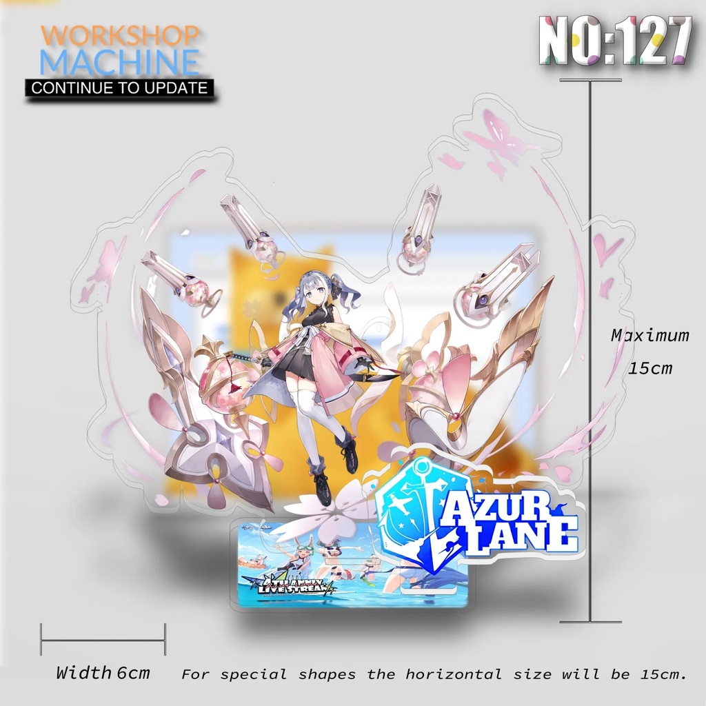 Mô hình Standee Azur Lane P2 Anime Characters Acrylic Game 2 Phụ kiện trang trí để bàn góc học tập