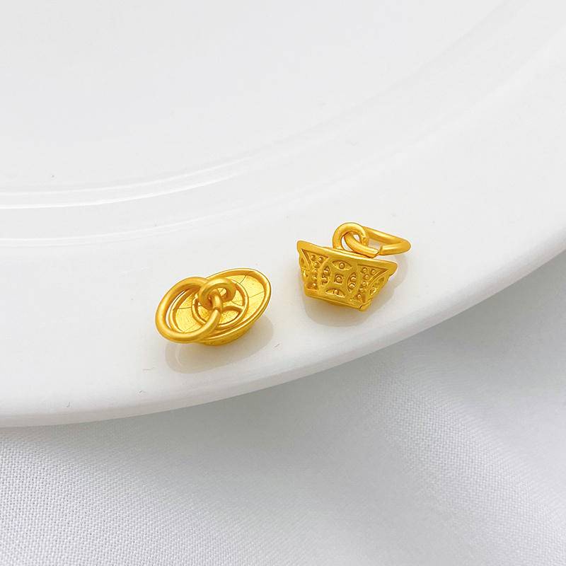 Mặt Dây Chuyền Hình Bầu Trời May Mắn Màu Vàng Kim Phong Cách Cổ Điển