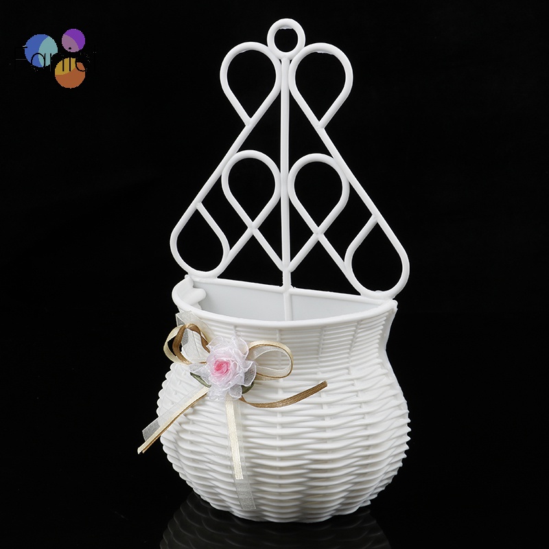 Bình Hoa Treo Tường Bằng Mây Nhân Tạo Trang Trí Sân Vườn diy