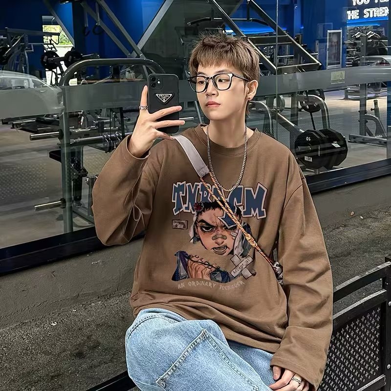 Da Lộn Áo Thun Nam Tay Ngắn Da Lộn!Áo Thun Da Lộn Ngắn Tay Thời Trang Cho Nam