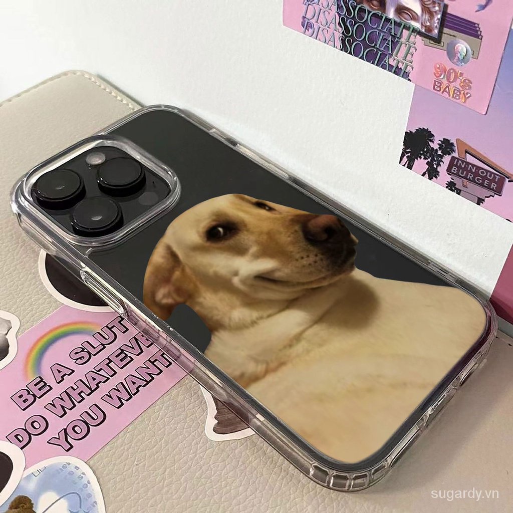 Ốp Điện Thoại Trong Suốt Hình Chú Chó Cho iphone 15pro 15promax 14promax 13promax 11promax 15 14 13 12 11 pro max xr x xsmax 7 8 plus