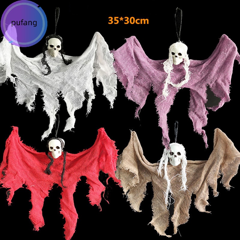 Pufang Đầu Lâu Ma Trang Trí halloween Kinh Dị vn