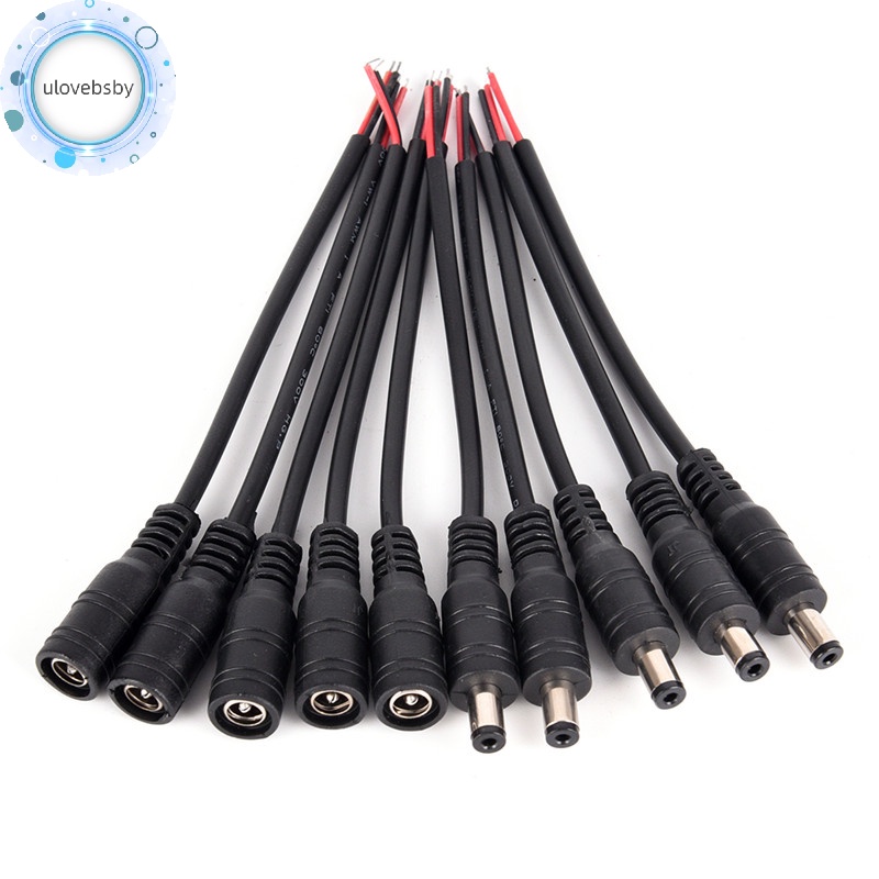Set 5 Cặp Phích Cắm Điện dc 5.5x2.1mm male + female Tiện Dụng