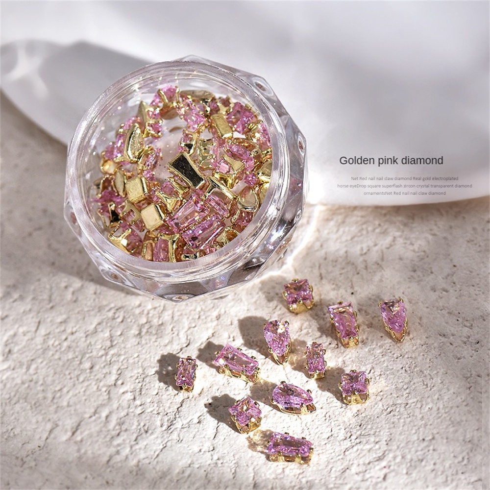 ♕ 20 chiếc Nail Art Claw Trang sức kim cương Giọt nước Hình mắt ngựa Kim cương Zircon Mũi khoan siêu flash Trang trí móng tay Công cụ làm móng tay cho cửa hàng làm móng UPBEST
