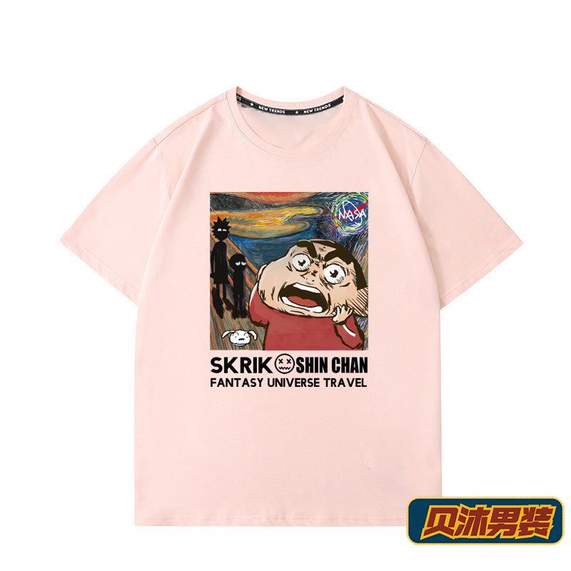Shin cậu bé bút chì Áo Thun Tay Ngắn In Hình shin-chan Phong Cách Nhật Bản Thời Trang Mùa Hè Mới Dành Cho Nam Nữ