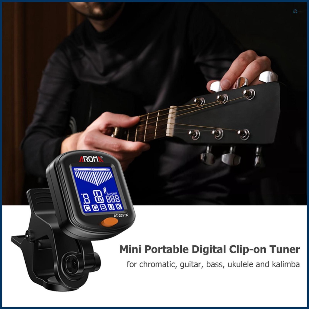 Kẹp Chỉnh Âm mini Có Màn Hình lcd Đa Năng Cho Đàn guitar bass ukulele