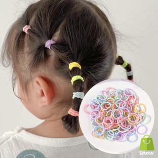 100 Dây Thun Cột Tóc Nhiều Màu Bé Gái