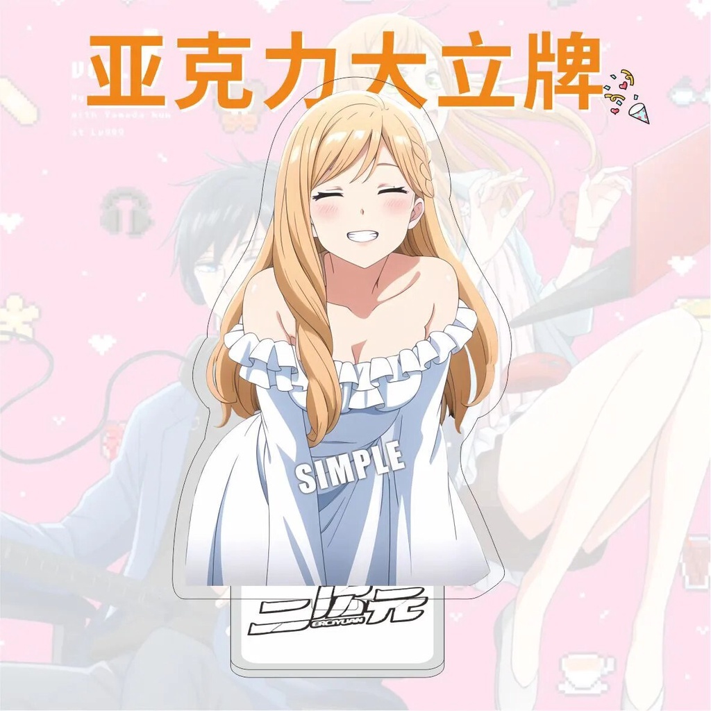 Mô hình Standee Anime My Love Story with Yamada-kun At Lv999 Manga cute Phụ kiện trang trí để bàn góc học tập