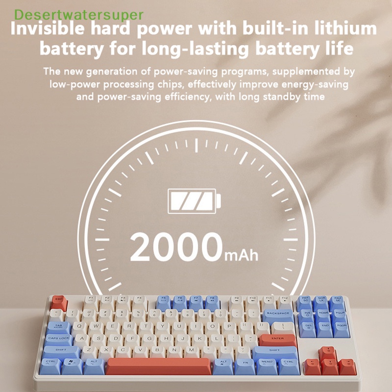 Dsvn Bàn Phím Cơ gaming Không Dây usb Phát Sáng Cho pc / notebook