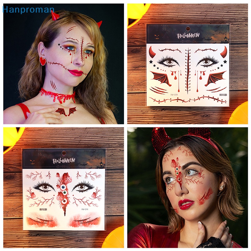 Hình Xăm Dán Vết Thương Máu Hóa Trang halloween Chống Thấm Nước