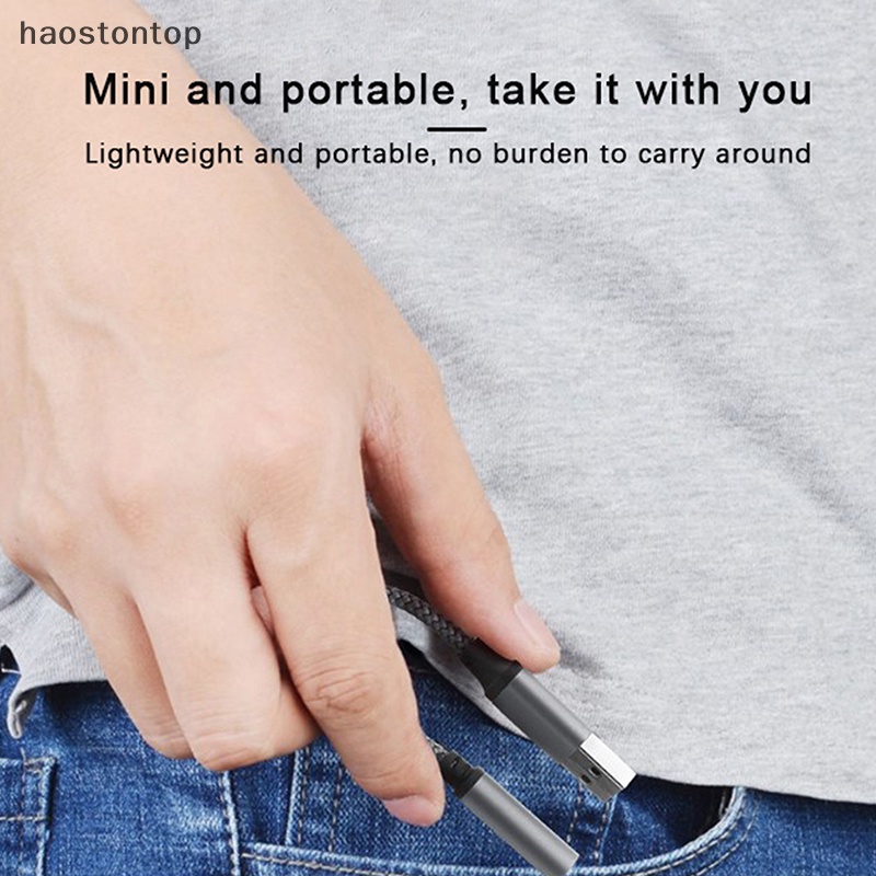 Cáp Chuyển Đổi Âm Thanh haostontop usb Giắc Cắm 3.5mm Chuyên Dụng Cho pc laptop