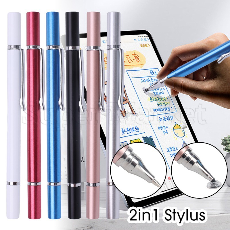 Bút Bi Hai Đầu Dùng Vẽ Màn Hình / Máy Tính Bảng / Điện Thoại / Bút Cảm Ứng / Bút Vẽ Đơn Giản