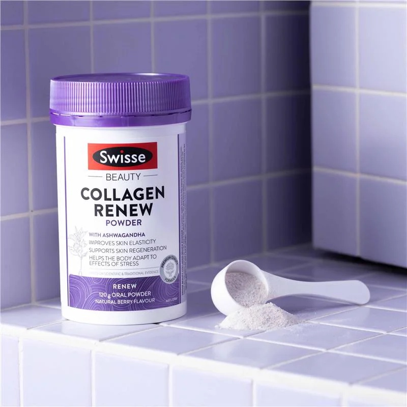 Bột collagen renew powder Swisse hộp 120g giúp đẹp da, ngừa lão hóa Quatangme1
