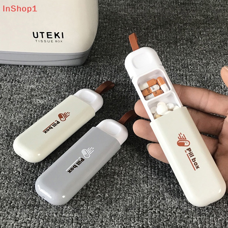 Hộp Đựng Thuốc 3 Ngăn mini Dễ Dàng Mang Theo Khi Đi Ra Ngoài