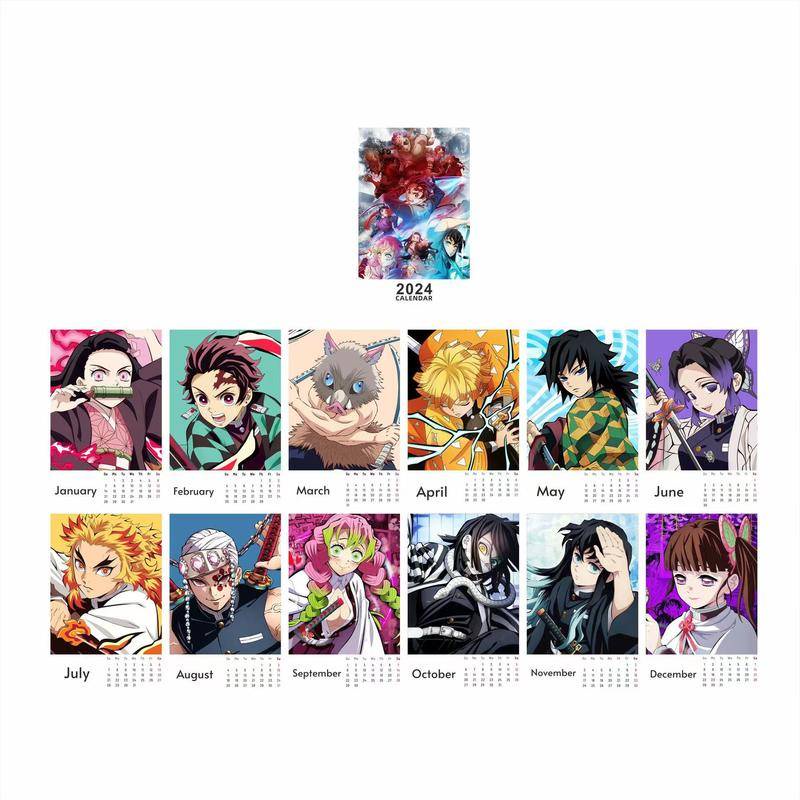 Lịch Để Bàn 2024 anime demon slayer kimetsu no yaiba
