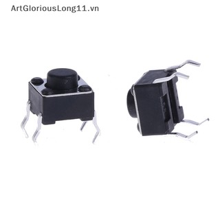 Set 20 Công Tắc Nút Nhấn 4 Chốt 6 * 6 * 5mm