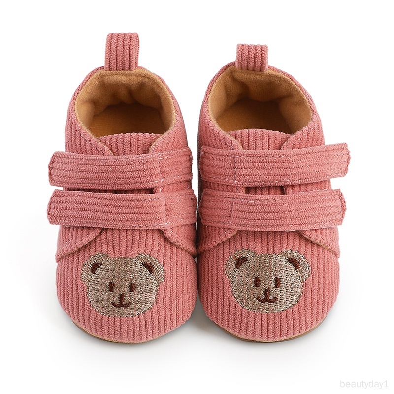 Giày Đế Mềm Chống Trượt Họa Tiết Sọc Thời Trang Xuân Thu Cho Bé