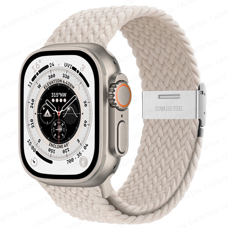 Dây Đeo Đồng Hồ Bằng Nylon Cho Apple Watch 8 Ultra 49mm 45mm 44mm 40mm 42mm IWatch 8 7 6 SE 5 4 3 41mm 38mm