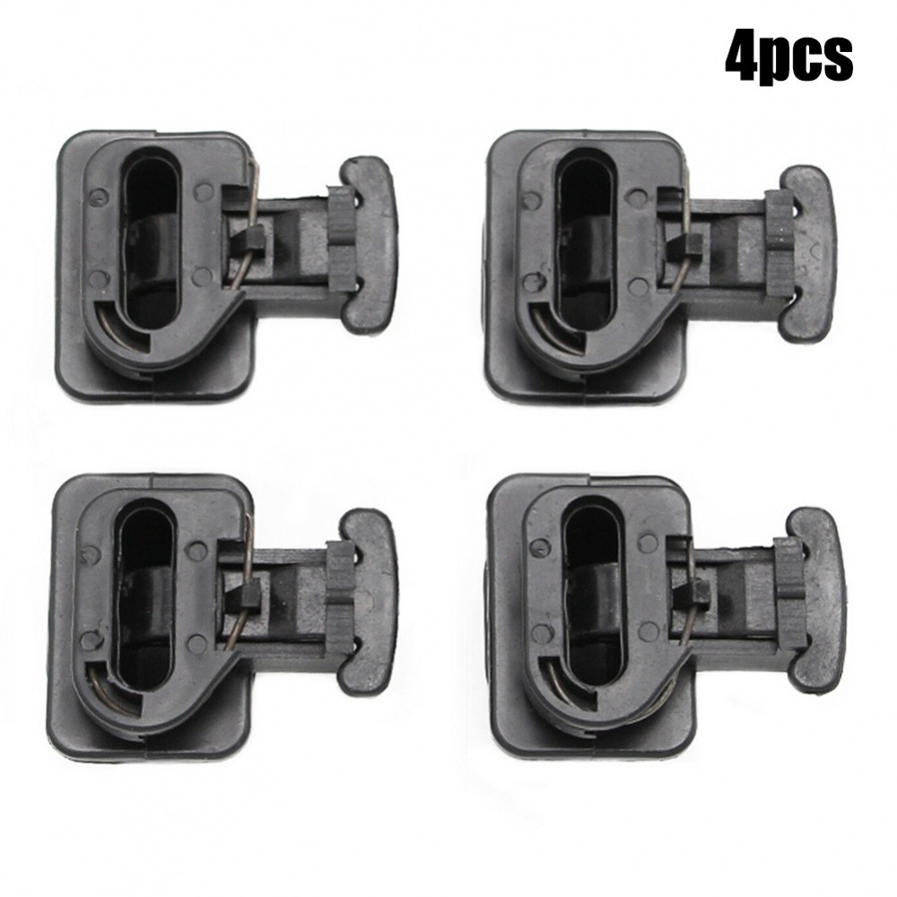 Set 4 Kẹp Đệm Ghế Ngồi Bằng Nhựa Màu Đen Thay Thế Cho Xe Hơi 82137-sda-003 82137-sda-003