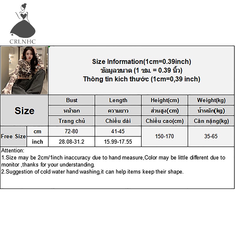 Áo Thun crop top Tay Dài Cổ Tròn In Hoa Thời Trang Mùa Thu Cho Nữ