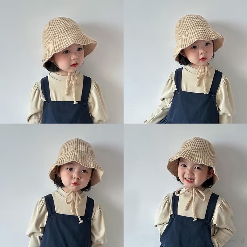 Nón Tai Bèo Dệt Kim Màu Sắc Dễ Thương Xinh Xắn Cho Bé Trai Và Gái
