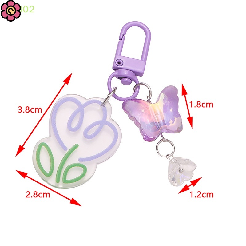 Dây Treo Điện Thoại Hình Hoa tulip Đính Pha Lê Xinh Xắn