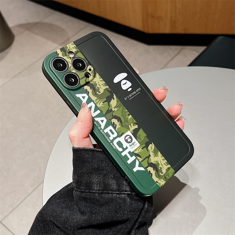 Camo Ốp Điện Thoại Mềm Họa Tiết Đầu Vượn Cho iphone 15 / 14 / 13 / 12 pro max / 13pro / 12pro / 12 / iphone 11 / 15 pro max