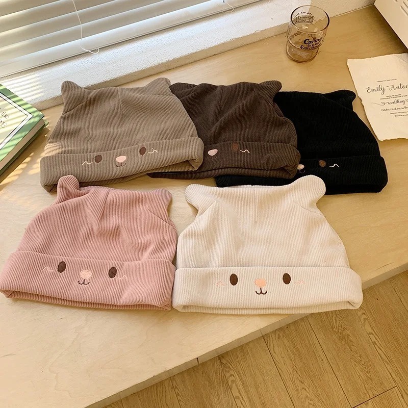 Dễ Thương Mũ Len Tai Mèo Đáng Yêu Giữ Ấm Mùa Đông Cho Nữ