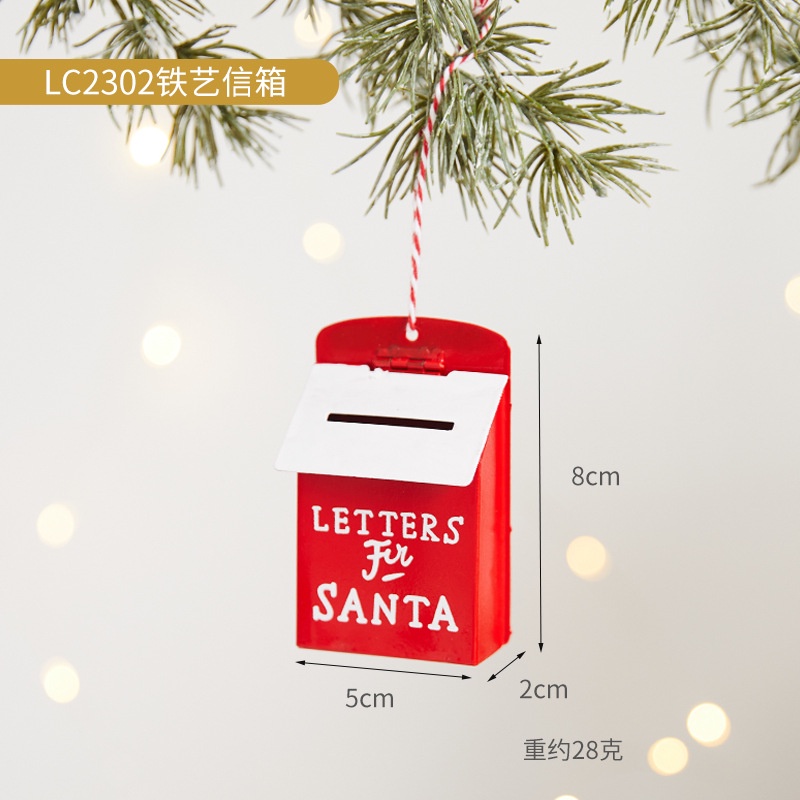 Phụ Kiện Treo Trang Trí Cây Thông Giáng Sinh Hình Ông Già Noel Dễ Thương