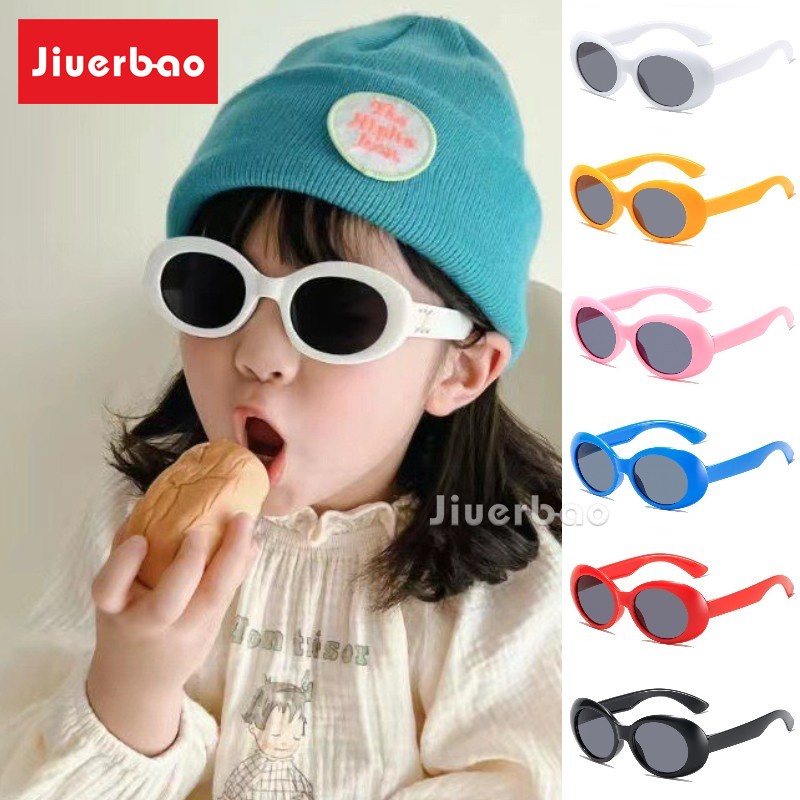 Thời Trang Kính Mát Hình oval Nhỏ Phong Cách Đường Phố Chống Tia uv Dành Cho Bé Trai Và Bé Gái 58-11 - 122