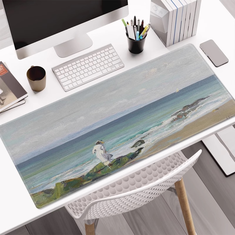 Tấm Lót Chuột Và Bàn Phím Cỡ Lớn In Họa Tiết Hoạt Hình Dễ Thương Tiện Dụng Cho Văn Phòng