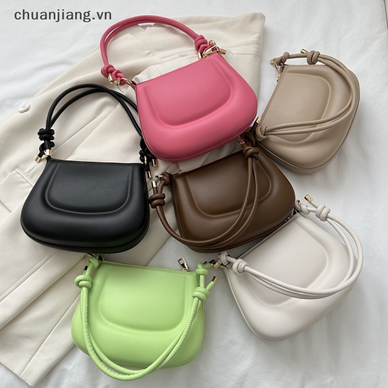 Túi Xách Da pu Màu Trơn Đơn Giản Thời Trang Cho Nữ
