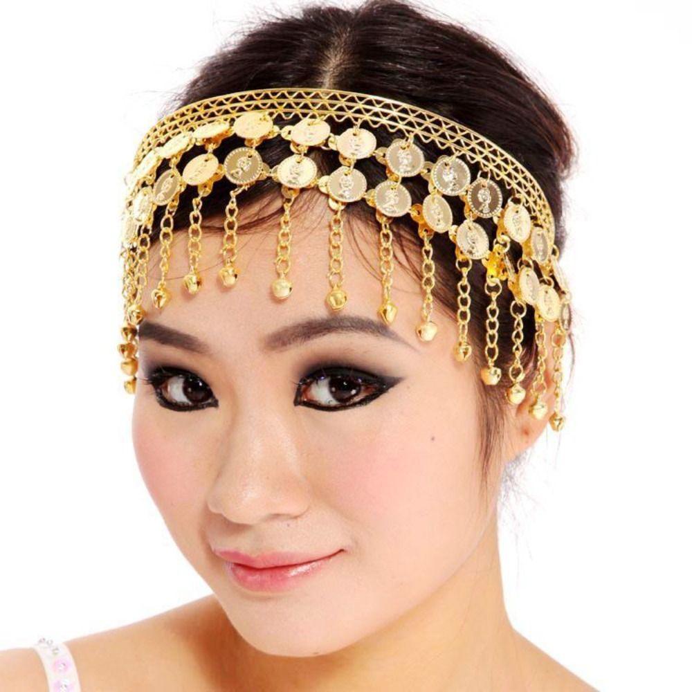 Mxbeauty Băng Đô Dây Xích Đính Hạt Cườm Lấp Lánh Trang Sức Múa Bụng Cho Bé Gái