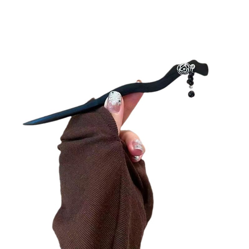 Trâm Cài Tóc Màu Đen Phong Cách retro Mùa Thu Mới 2023