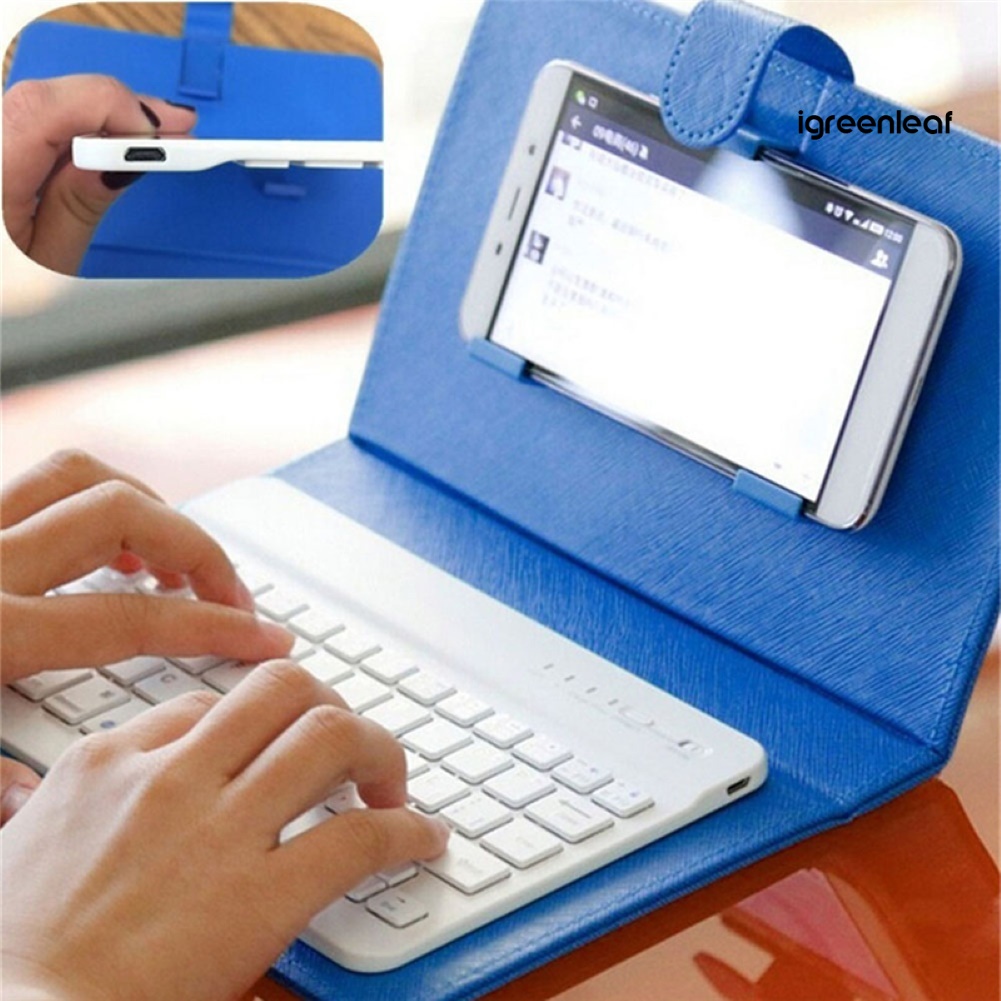 Igreenleafdzrx Bao Da Điện Thoại Kèm Bàn Phím bluetooth Không Dây Cho iphone