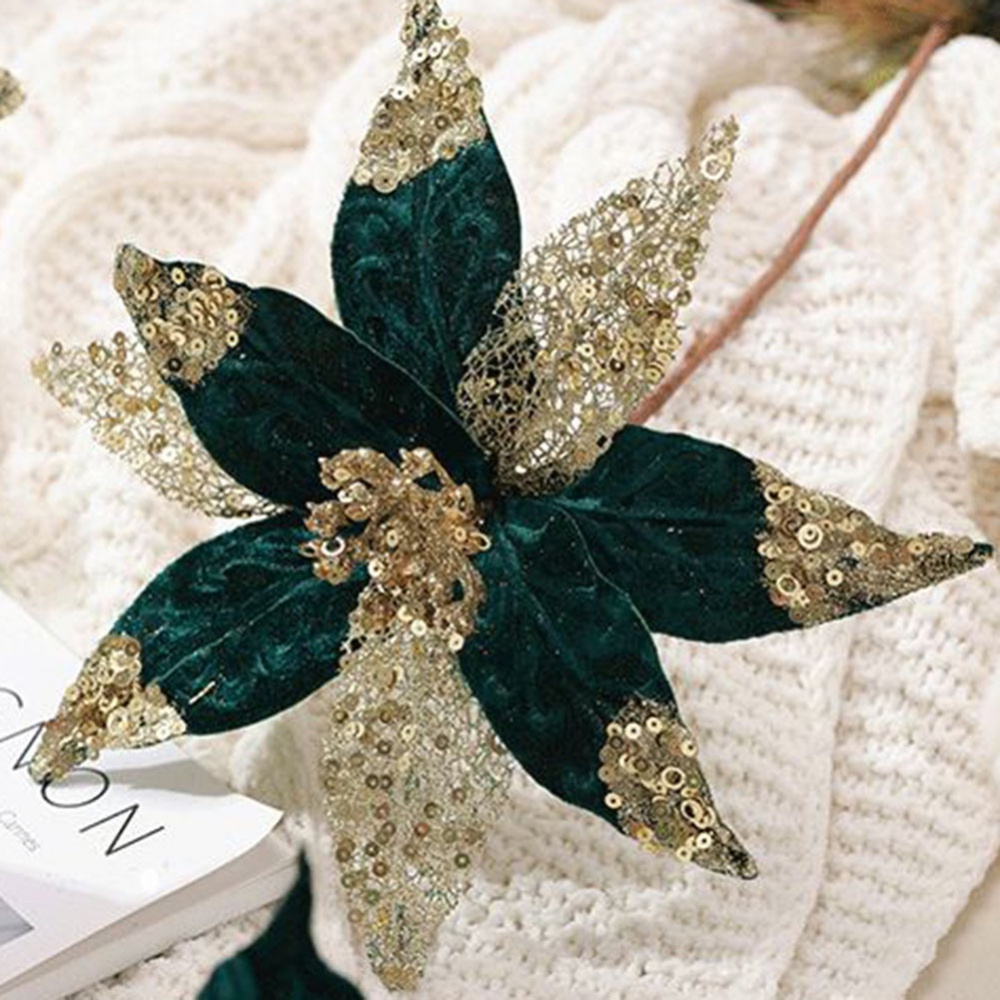 Hoa Bằng Vải + Nhựa Trang Trí Giáng Sinh