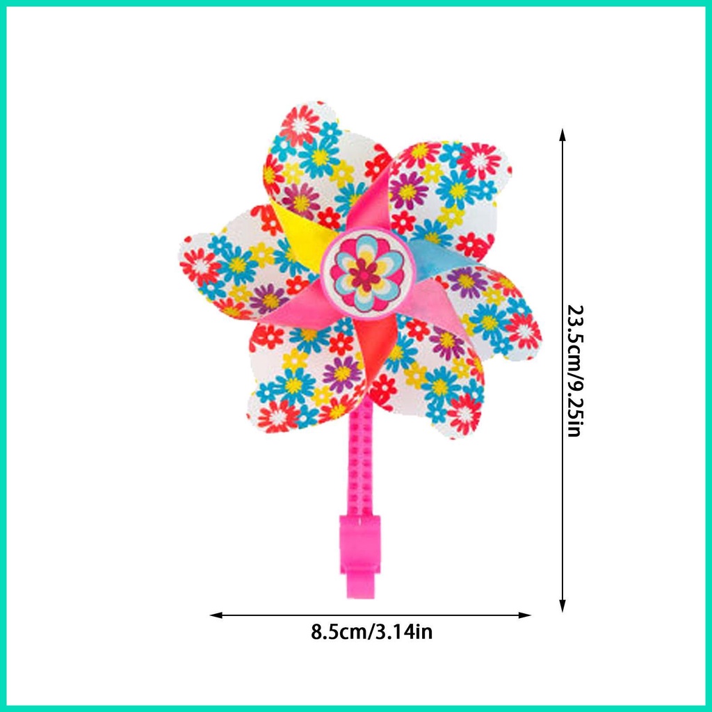 Chong Chóng Gió Nhiều Màu Sắc Dễ Thương Và Vui Nhộn Gắn Tay Lái Xe Đạp Cho Trẻ Em