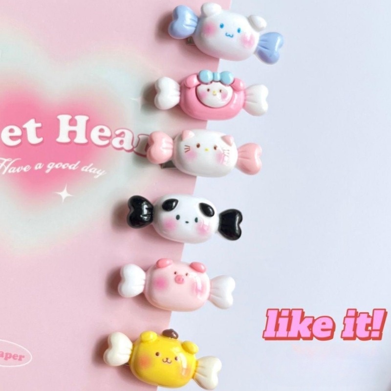 We flower 1 Kẹp Tóc Hình Bọt Biển Hoạt Hình Dễ Thương Phong Cách Hàn Quốc Cho Nữ