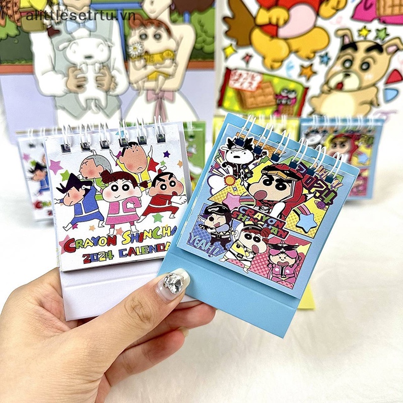 Alittlesetrtu Lịch Năm 2024 mini Để Bàn Trang Trí Văn Phòng vn