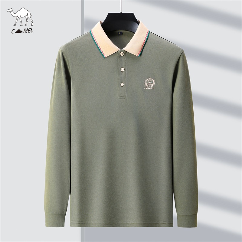 Áo polo Dài Tay 100% cotton Thời Trang Mùa Thu Dành Cho Nam