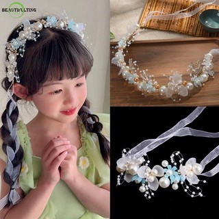 Vòng hoa đội đầu kiểu công chúa dễ thương cho bé gái