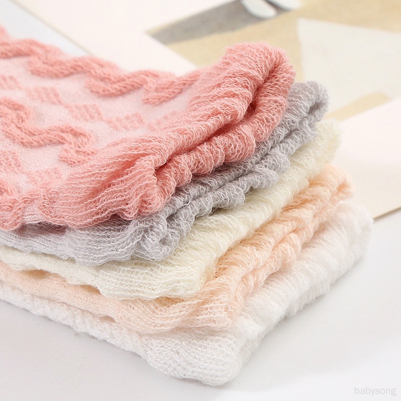 Vớ cotton Dài Chống Trượt In Họa Tiết Hoạt Hình Dễ Thương Phong Cách Hàn Quốc Cho Bé Sơ Sinh