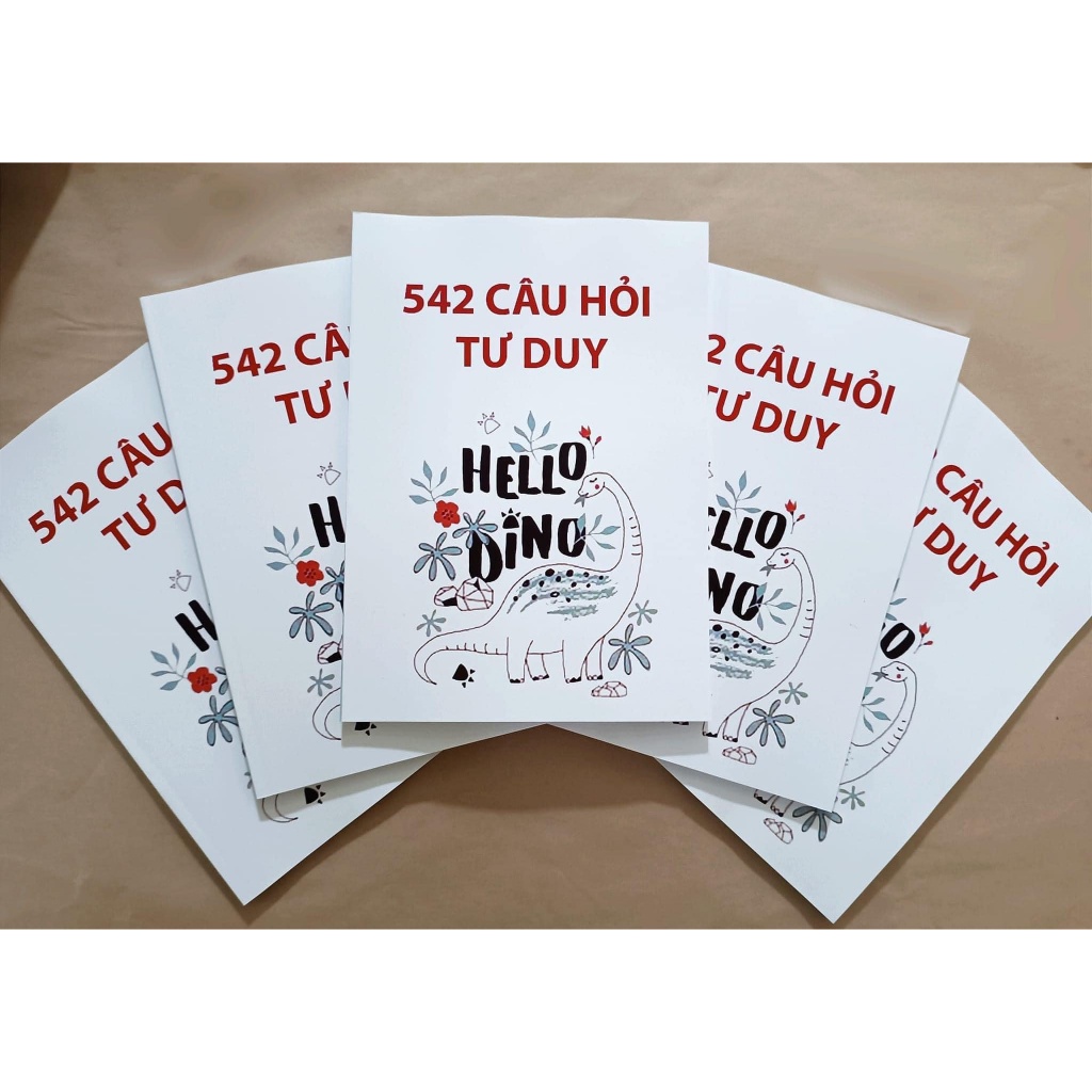 Sách - Bộ 542 câu hỏi Hello Dino giúp trẻ phát triển tư duy