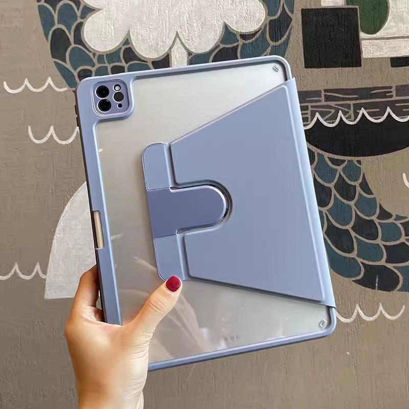 360°Ốp Máy Tính Bảng Bằng acrylic Có Giá Đỡ Xoay Được Cho ipad air 5 4 pro 11 10th 10.9 air 3 10.5 air 2 1 10.2 pro 9.7 mini 6 2023