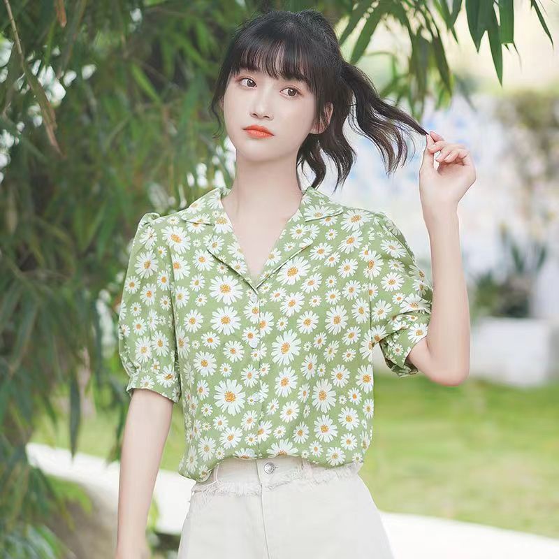 Áo Sơ Mi chiffon Tay Lửng Thoải Mái Thời Trang Mùa Hè Cho Nữ