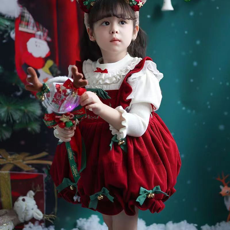 Đầm lolita Thời Trang Thu Đông Xinh Xắn Dành Cho Bé Gái
