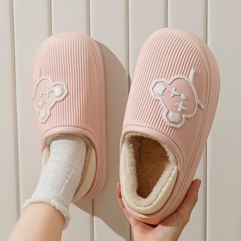 Dép cotton Chống Thấm Nước Chống Trượt Dành Cho Cặp Đôi